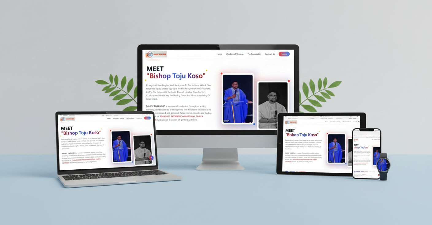 BISHOP TOJU KOSO - church website design