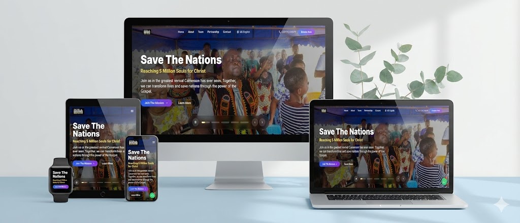 Save The Nations Project - ngo website design
